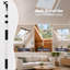Skylight Opener Telescopic Window Pole 1.1-2m Roof Window Aluminium Black