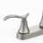 Double Handle Kitchen Faucet With High Arc 360° Swivel Spout In Brushed Nickel