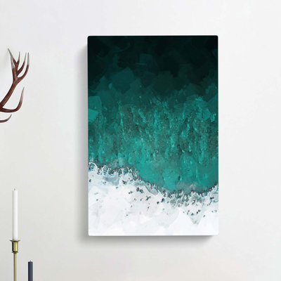 Magic Of The Waves In The Maldives In Abstract - Wrapped Canvas