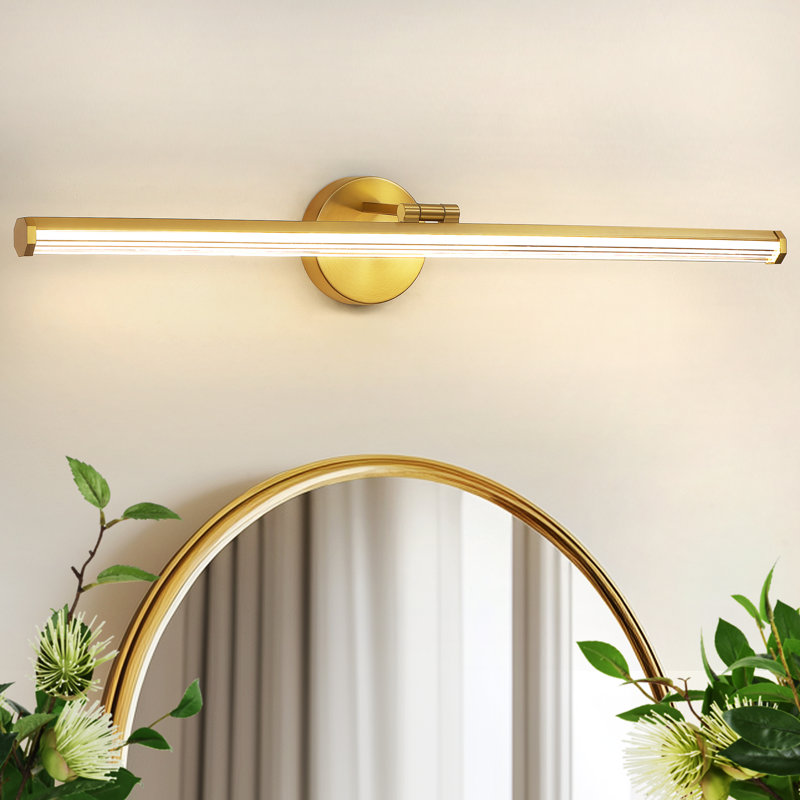 30" Huddersfield 330° Rotatable Dimmable LED Vanity Light, Gold