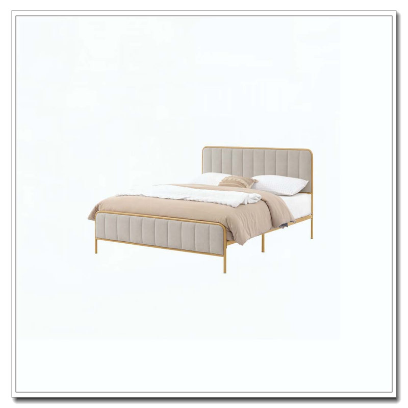 Structure de lit tapissier pour grand lit, Kaki