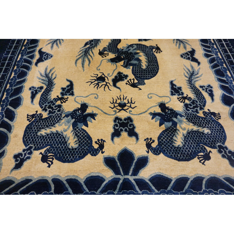 Late 19th Century Chinese Peking Dragon Carpet 8' 8" ( 264 cm )x10' 8"( 325 cm )