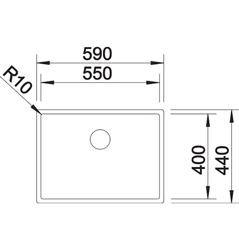 Claron Single Bowl Undermount Kitchen Sink