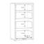 Chadwic Modern 4-drawer chest of drawers, engineered wood, beige, 54.8 cm W x 99.1 cm H x 34.9 cm D