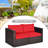 Malti 59 " W Straight Wicker Loveseat with Cushions-282640346