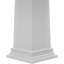 Ensemble de colonne carrée classique en PVC lisse lisse et standard Craftsman-36092395-118197423