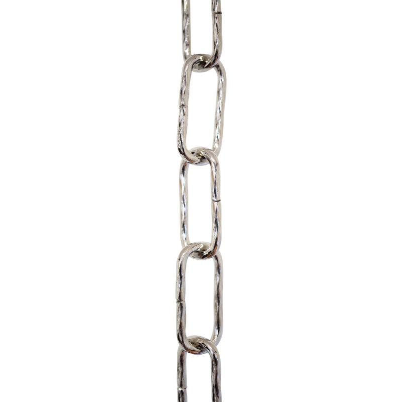 Chaîne à maillons décorative standard (10 pieds), Nickel poli
