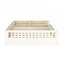 Lit plateforme tapissier en bois avec garde-corps et coussin pour le confort et la sécurité-314045222