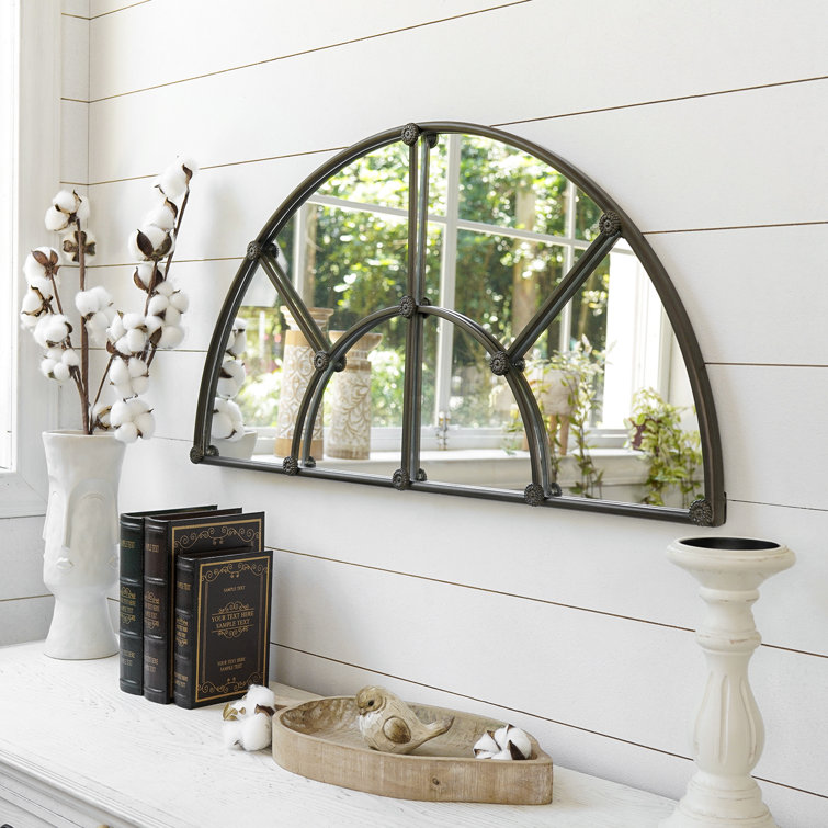 Winston Porter Greti Metal Window Pane Wall Mirror & Reviews - Wayfair ...