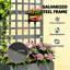 Jardinière en acier galvanisé Trellis-785737038
