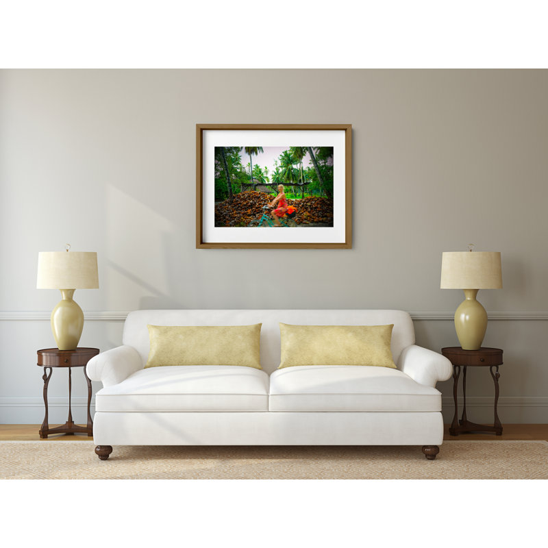 Coconut Dream Print by Joseph Regan, 22" H x 26" W x 0.75" D, Walnut