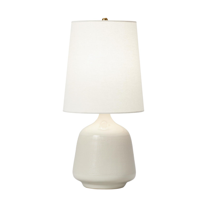 Inelle Ceramic Table Lamp, Green, 19.25" H x 10" W x 10" D