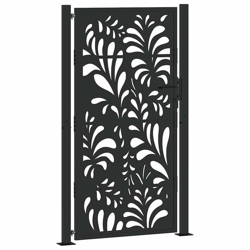 Weathering Steel Gate, 105 x 180 cm, Black