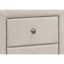Table de chevet, bout, côté, lampe, tiroir de rangement, chambre à coucher, revêtement, aspect lin beige, transitionnel-983994654