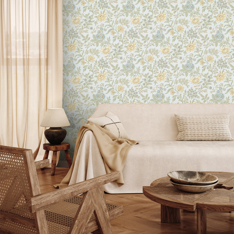 10.05m X 53cm Matte Metallic Wallpaper Roll, Blue