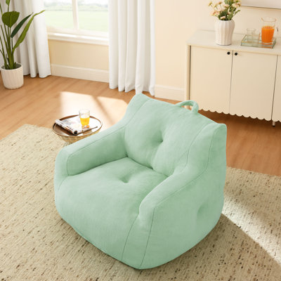 Bean Bag Chair With Armrests And Carry Handle by Trule