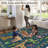 Washable Rugs for Living Room Area Rugs for Bedroom Scalloped Rug Modern Bordered Non Slip Kids Bedroom Carpet Stain Resistant Floor Cover-731131772-731131775