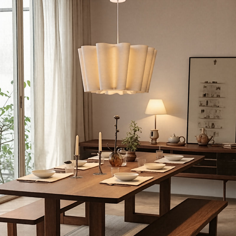 Hommel Light Metal Drum Pendant - Elegant Lighting