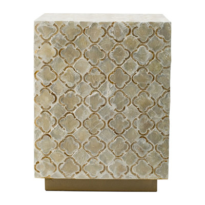Square Capiz Stool