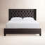 Lit tapissier capitonné standard à profil bas Kaster-560823571-547550967