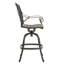 Tabouret pivotant en fonte d'aluminium