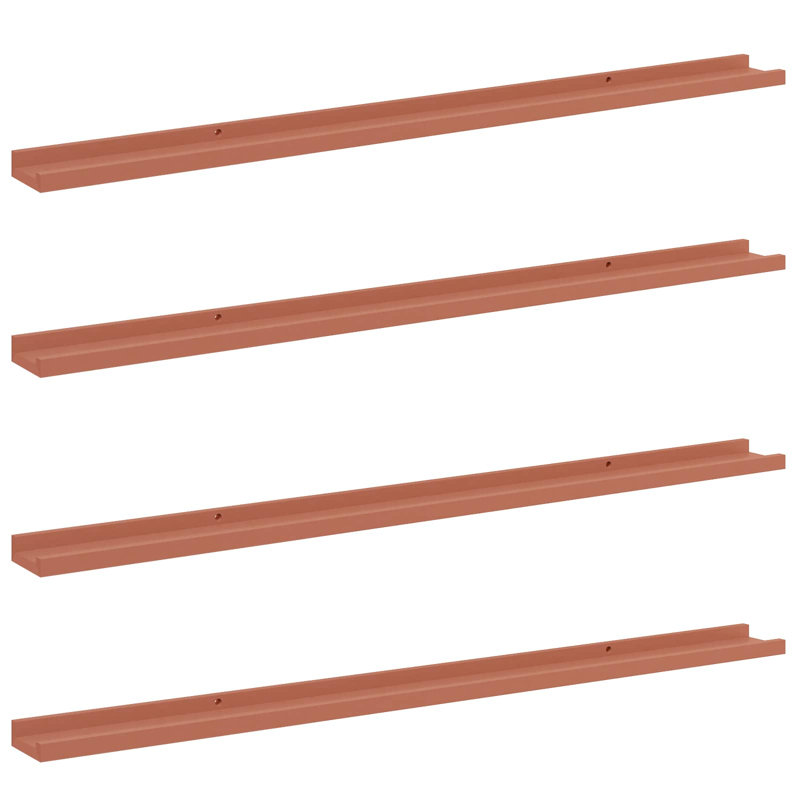 Floating Shelf, Red, 3cm H x 115cm W x 9cm D