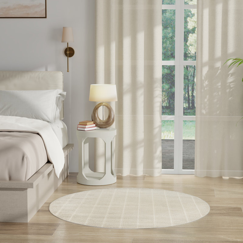 Avishek Geometric Indoor Rug, Round 4'
