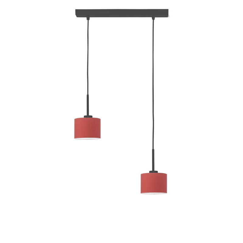 Gurganious 2 - Light Kitchen Island Pendant, Black, Orange