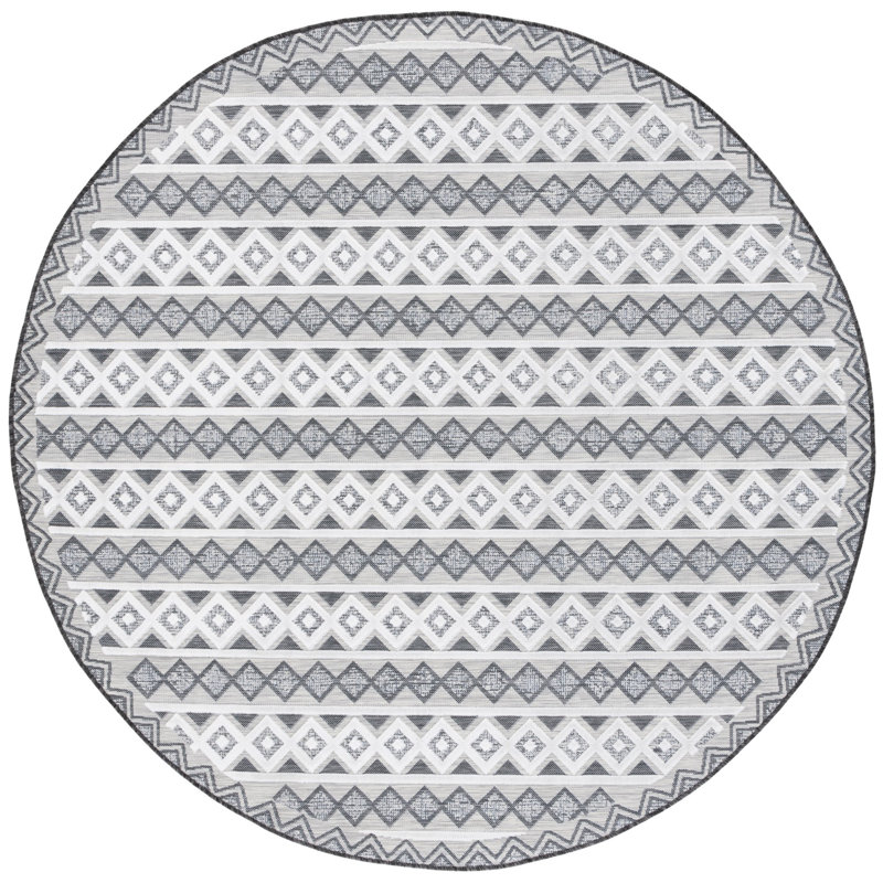 Kenenth Performance Geometric Indoor/Outdoor Area Rug, Runner 2' x 8'
