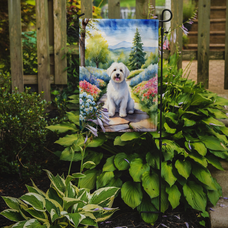 Drapeau de jardin Coton de Tulear