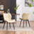 Upholstered Dining Chairs Faux Leather Side Chair with Metal Frame-266236654