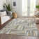 Premium Machine Washable Collett AMF1012 Squares Rug