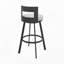 Tabouret tournant 30 "en métal avec similicuir-780076924-780076927