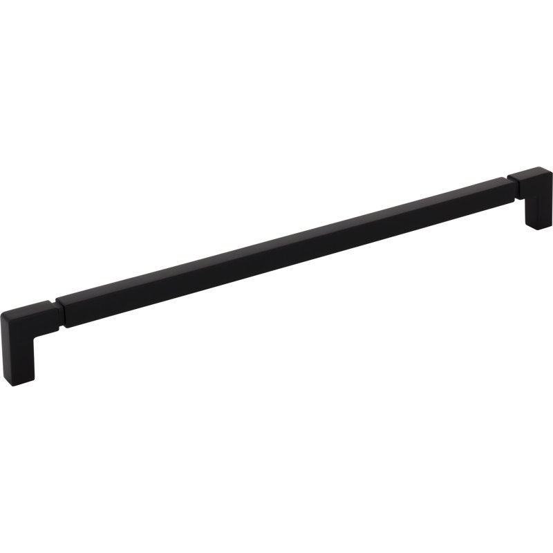 Langston Bar Pull, Flat Black, 12" Center To Center