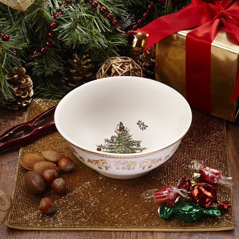Spode Christmas Tree Gold Bowl & Reviews Wayfair