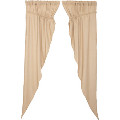 Panneaux de rideaux semi-diaphanes 100% coton Chasen
