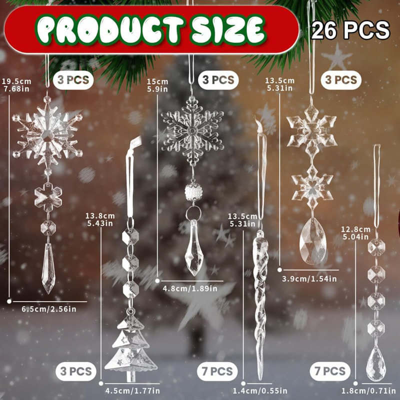 7.68cm Solid Colour Ornament Accessory, White