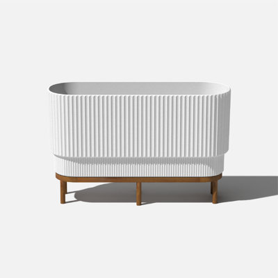 Long pot à fleurs surélevé 30 "avec support Veradek