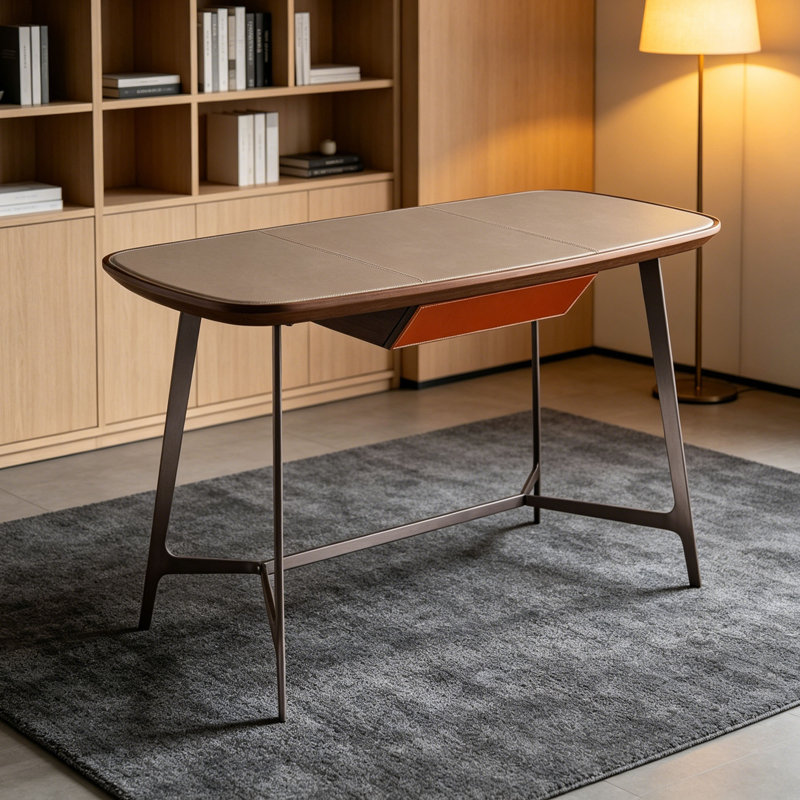 Bureau de salon minimaliste de style européen, 29.92" H x 47.24" W x 23.62" D
