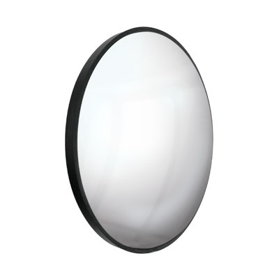 Industrial Round Convex Traffic Mirror, 50.5cm, 6.8cm Height, Silver, Copper, Black & Gold Mirror