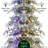 Flocked 7.5' Pre-Lit Cypress Christmas Tree