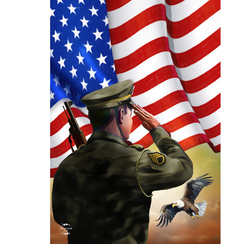 Drapeau «Saluant Soldier House»