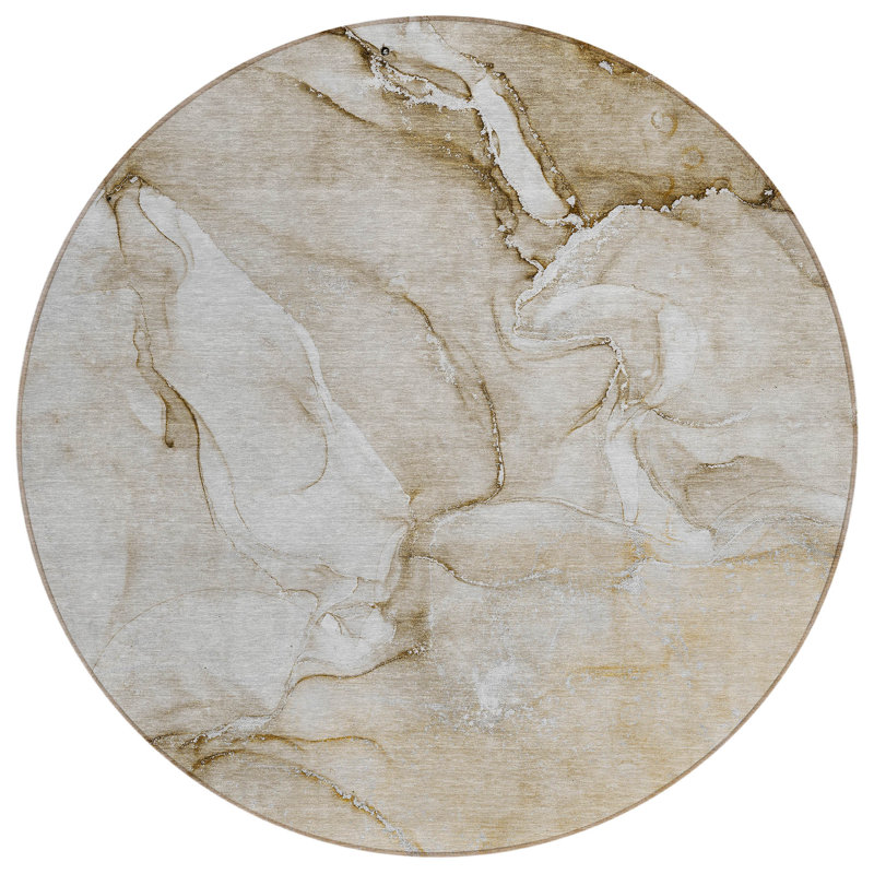 Tapis d'intérieur rond 8 po