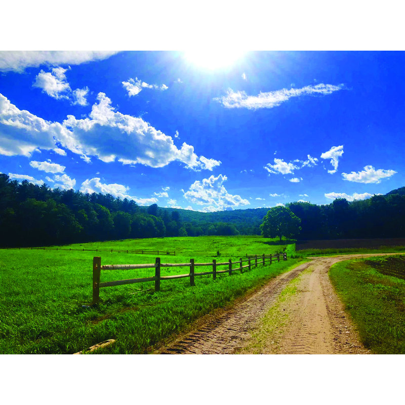 «Summer Road» par Michelle Deegan, reproduction de photo, Pas de tapis, Toile tendue, H 18 po x l 24 po x 1,5 po