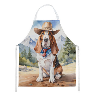 Tablier de bienvenue Basset Hound Cowboy