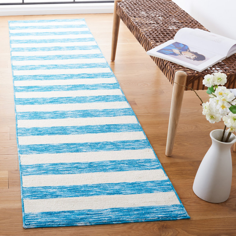 Claymore Easy Care Performance Machine Washable Striped Rug, Runner 2'3" x 8'