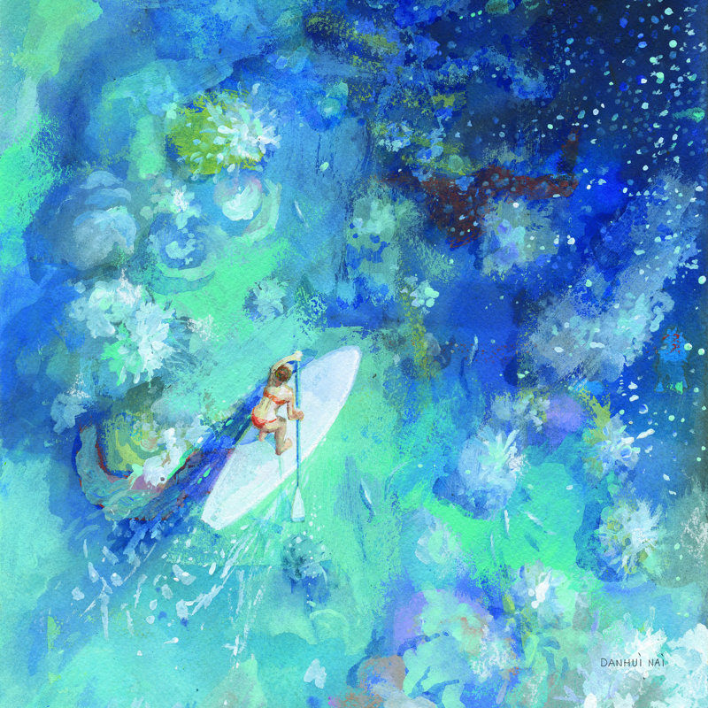 Paddleboard Exploration I, H 36 po x l 36 po