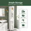 66.9" Tall Freestanding Bathroom Storage Cabinet with Adjustable Shelves-694797033
