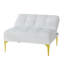 Canapé-lit convertible simple avec futon et pieds en métal doré-2097740628