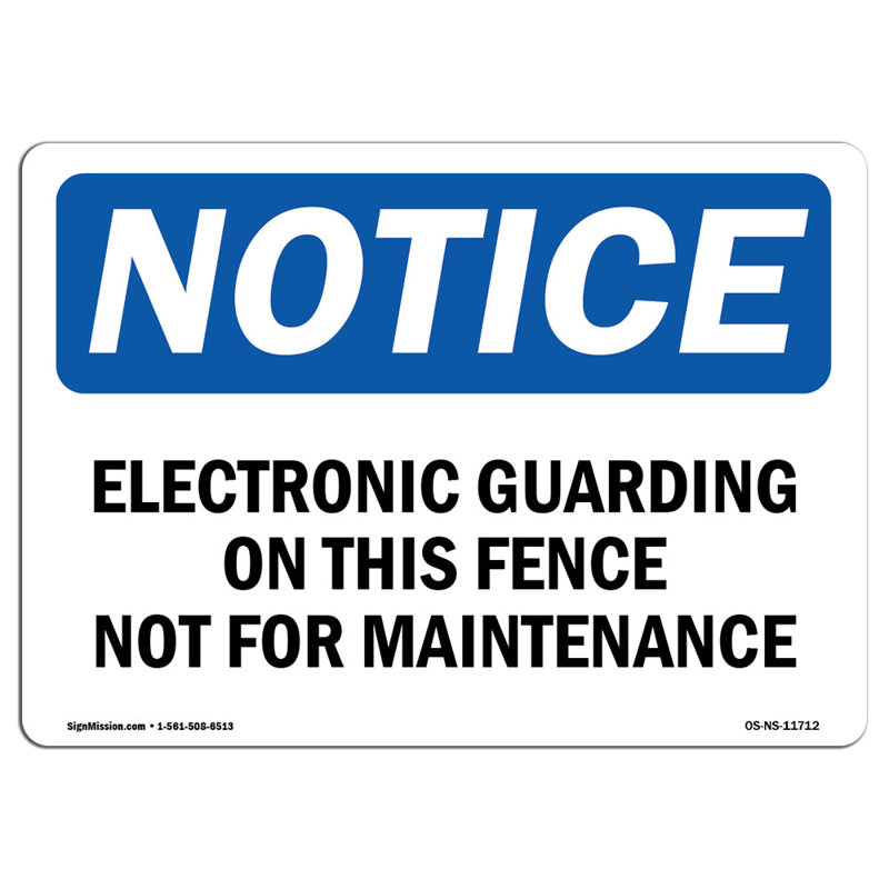 Panneau de sécurité électronique 12 po x 18 po